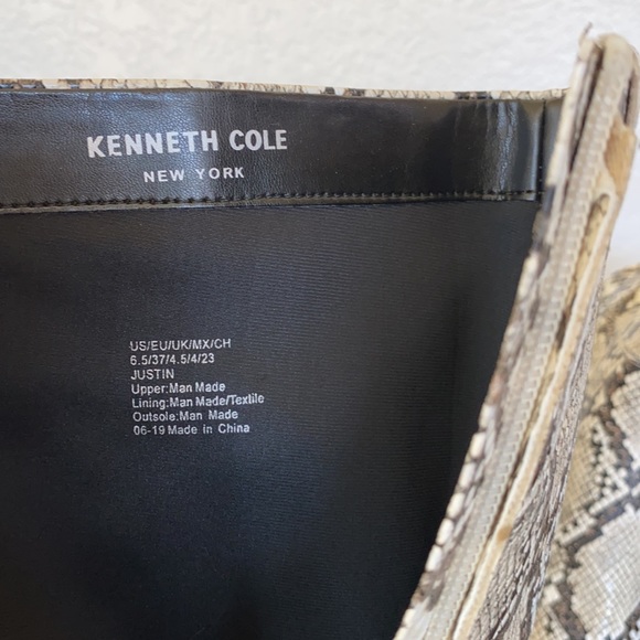 New KENNETH COLE Justin Snake Print Tall Boots - Picture 8 of 11